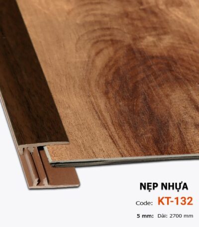 Nẹp Nhựa Kết Thúc Sàn Nhựa 5mm KT-132-5