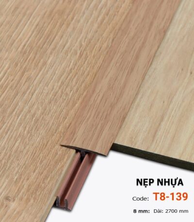 Nẹp Nhựa Nối Sàn Gỗ 8mm T8-139