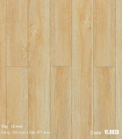 Sàn Gỗ Công Nghiệp 3K-Vina 12mm Bản Nhỏ VL6839