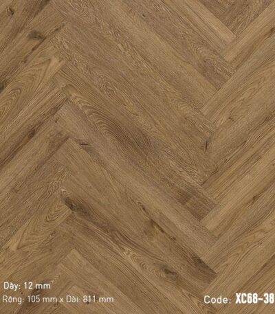 Sàn Gỗ Công Nghiệp 3K-Vina 12mm Xương Cá XC68-38