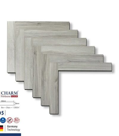 Sàn Gỗ Công Nghiệp Chaarm 12mm Cốt Xanh Xương Cá C05