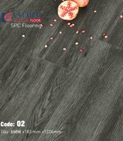 Sàn Nhựa Hèm Khóa Charm 6mm Vân Sần CharmSPC-02