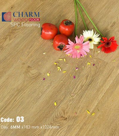 Sàn Nhựa Hèm Khóa Charm 6mm Vân Sần CharmSPC-03