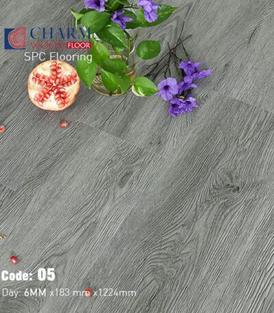 Sàn Nhựa Hèm Khóa Charm 6mm Vân Sần CharmSPC-05