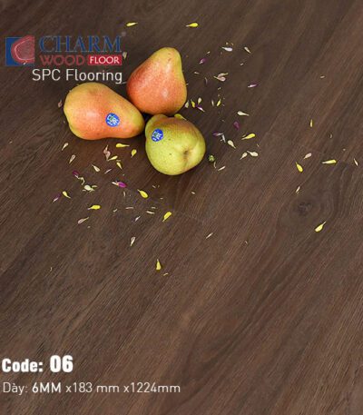 Sàn Nhựa Hèm Khóa Charm 6mm Vân Sần CharmSPC-06