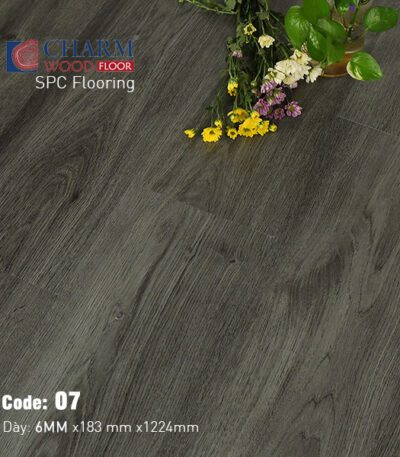 Sàn Nhựa Hèm Khóa Charm 6mm Vân Sần CharmSPC-07