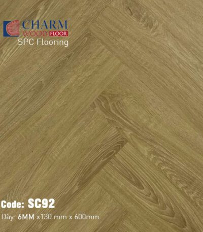 Sàn Nhựa Hèm Khóa Charm 6mm Xương Cá SC92