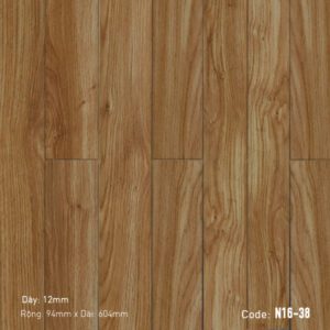 Sàn Gỗ Công Nghiệp Cao Cấp Cốt Đen Bản Nhỏ N16-38
