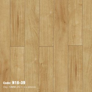 Sàn Gỗ Công Nghiệp Cao Cấp Cốt Đen Bản Nhỏ N16-39