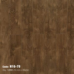 Sàn Gỗ Công Nghiệp Cao Cấp Cốt Đen Bản Nhỏ N16-79