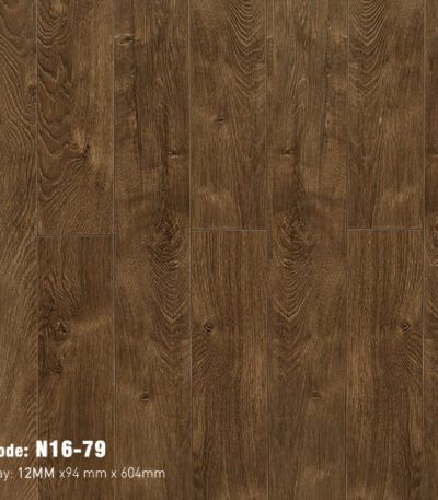 Sàn Gỗ Công Nghiệp Cao Cấp Cốt Đen Bản Nhỏ N16-79
