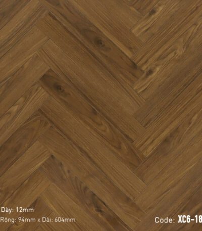 Sàn Gỗ Công Nghiệp Xương Cá Cao Cấp Cốt Đen XC6-18