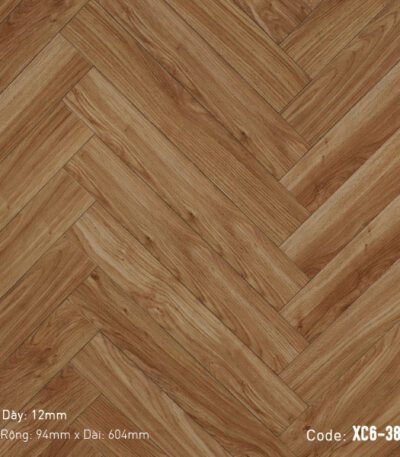 Sàn Gỗ Công Nghiệp Xương Cá Cao Cấp Cốt Đen XC6-38