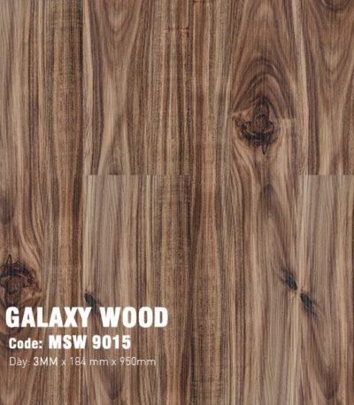 Sàn Nhựa Dán Keo Galaxy Giả Gỗ 3mm MSW 9015