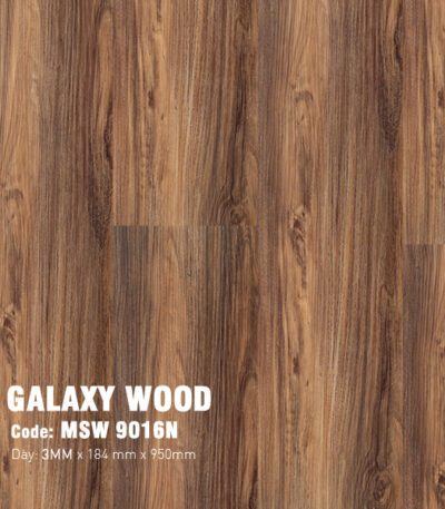 Sàn Nhựa Dán Keo Galaxy Giả Gỗ 3mm MSW 9016N