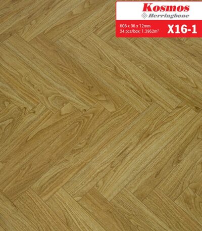 Sàn Gỗ Công Nghiệp Kosmos 12mm Xương Cá X16-1