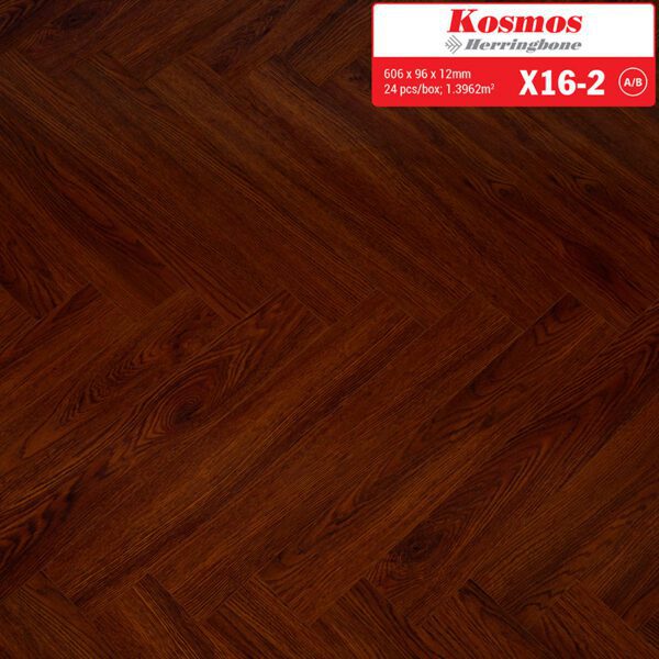 Sàn Gỗ Công Nghiệp Kosmos 12mm Xương Cá X16-2