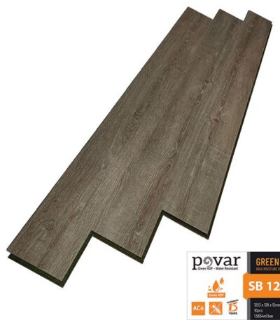 Sàn Gỗ Công Nghiệp Povar 12mm Bản Nhỏ SB1202