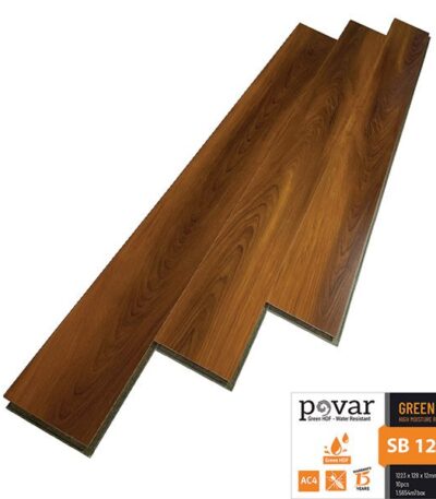 Sàn Gỗ Công Nghiệp Povar 12mm Bản Nhỏ SB1203