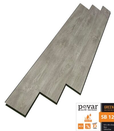 Sàn Gỗ Công Nghiệp Povar 12mm Bản Nhỏ SB1204