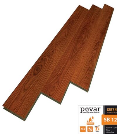 Sàn Gỗ Công Nghiệp Povar 12mm Bản Nhỏ SB1205