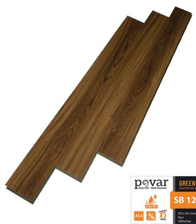 Sàn Gỗ Công Nghiệp Povar 12mm Bản Nhỏ SB1208