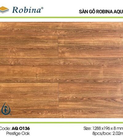 Sàn Gỗ Công Nghiệp Robina 8mm Aqua Bản Lớn AQ-O136