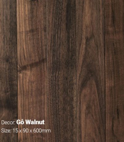 Sàn Gỗ Tự Nhiên Walnut (Óc Chó) 90x600