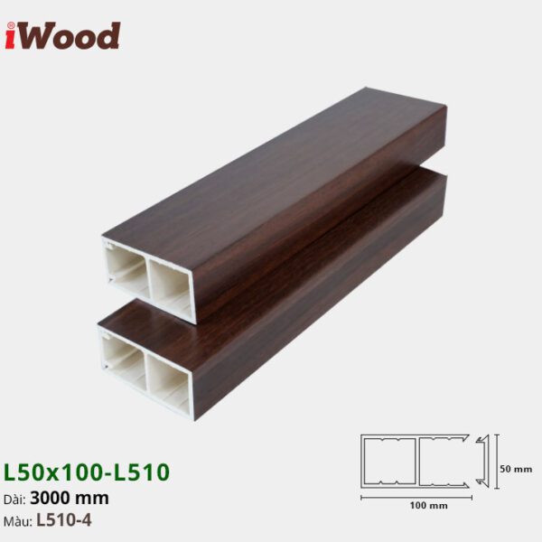Lam Hộp Nhựa L50x100 Iwood L510-4