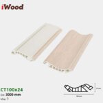 Nẹp Nhựa Cổ Trần Iwood CT100x24-1