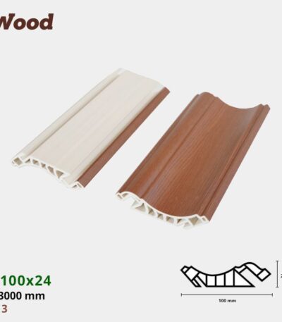 Nẹp Nhựa Cổ Trần Iwood CT100x24-3