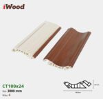 Nẹp Nhựa Cổ Trần Iwood CT100x24-4