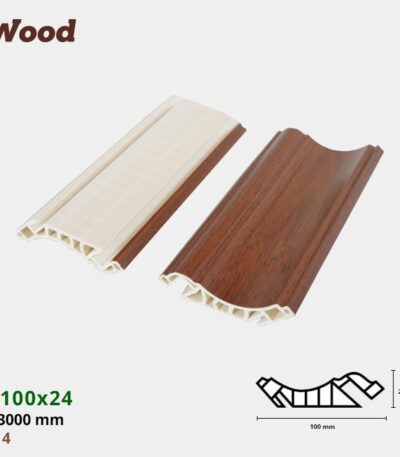 Nẹp Nhựa Cổ Trần Iwood CT100x24-4