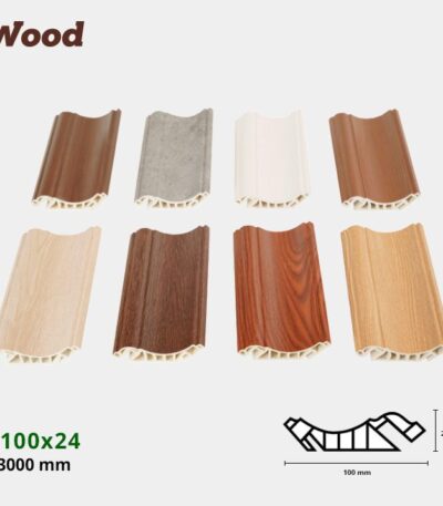Nẹp Nhựa Cổ Trần Iwood CT100x24