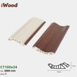 Nẹp Nhựa Cổ Trần Iwood CT100x24-5