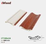 Nẹp Nhựa Cổ Trần Iwood CT100x24-6