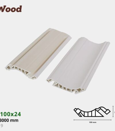 Nẹp Nhựa Cổ Trần Iwood CT100x24-9