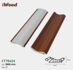 Nẹp Nhựa Cổ Trần Iwood CT70x24-3