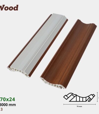 Nẹp Nhựa Cổ Trần Iwood CT70x24-3