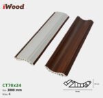 Nẹp Nhựa Cổ Trần Iwood CT70x24-4