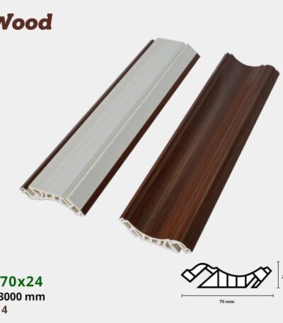 Nẹp Nhựa Cổ Trần Iwood CT70x24-4