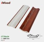Nẹp Nhựa Cổ Trần Iwood CT70x24-6