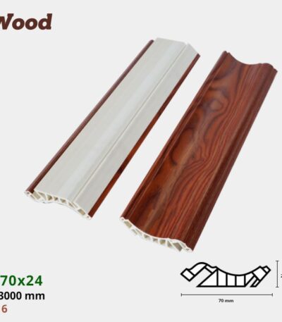 Nẹp Nhựa Cổ Trần Iwood CT70x24-6