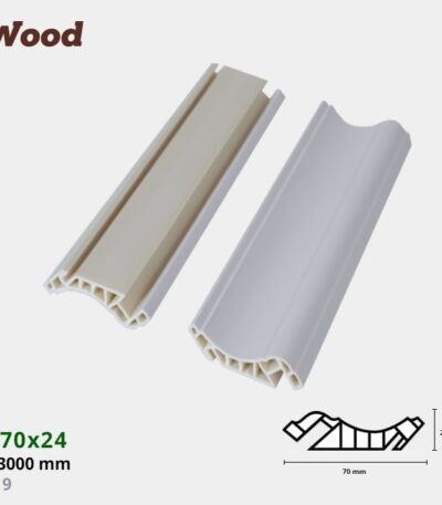 Nẹp Nhựa Cổ Trần Iwood CT70x24-9