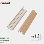 Nẹp Nhựa Cửa Iwood NF40x32-2