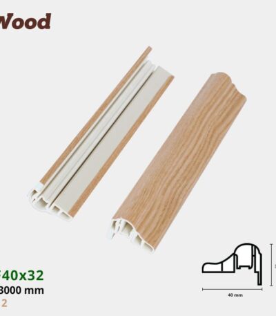 Nẹp Nhựa Cửa Iwood NF40x32-2