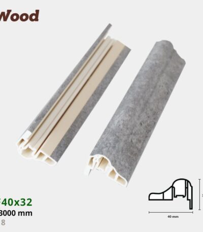 Nẹp Nhựa Cửa Iwood NF40x32-8