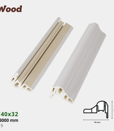Nẹp Nhựa Cửa Iwood NF40x32-9