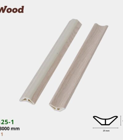 Nẹp Nhựa Góc Âm Iwood VG25-1