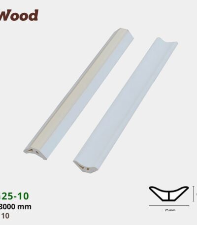 Nẹp Nhựa Góc Âm Iwood VG25-10